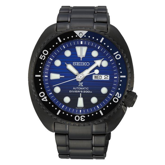 Jam Tangan Analog Pria Seiko Prospex SRPD11K1 Batman Turtle Save The Ocean Divers Stainless Steel St