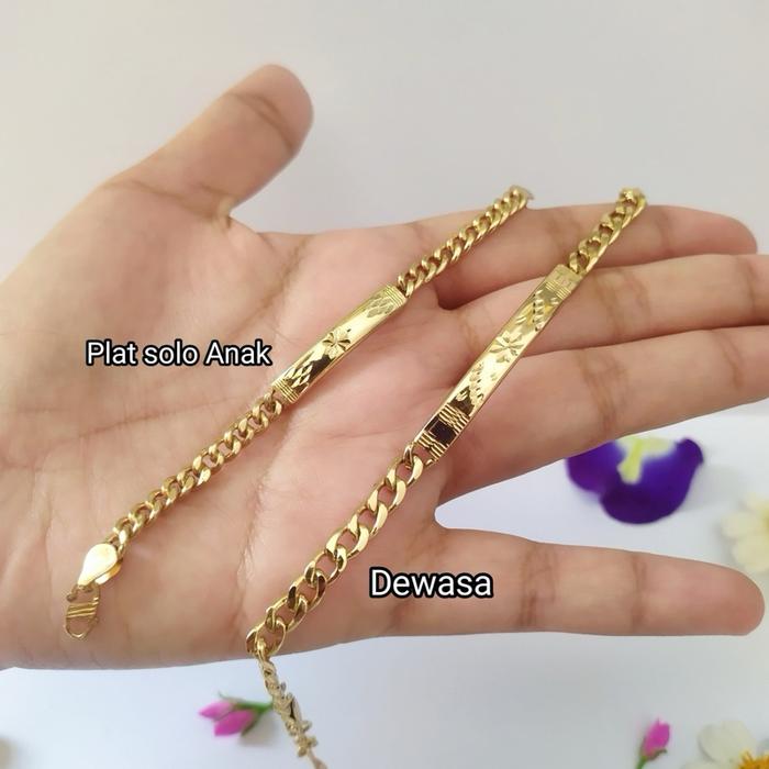 Swasa gelang rantai plat anak