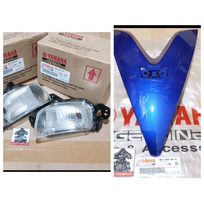 Dasi tameng dan lampu sen depan Aerox 155 ori ygp