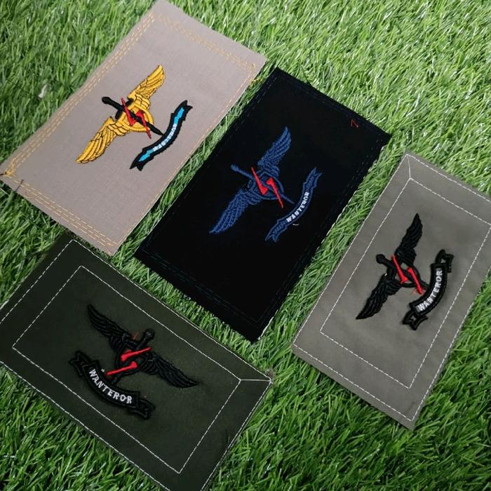 Bet Logo Wanteror Brimob Bordir Timbul / Bet Logo Wanteror Brimob