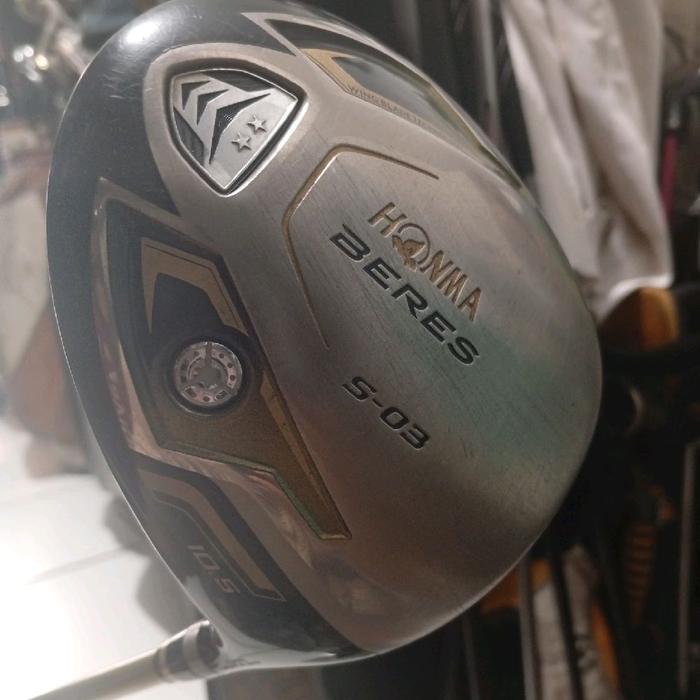 STIK GOLF DRIVER HONMA BERES IS-03 LOFT 10,5 FLEX S SHAFT ARMRQ 8 GRIP HONMA BERES BINTANG 2 MADE IN