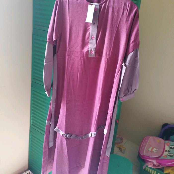 Gamis khizaanah sunnah pink