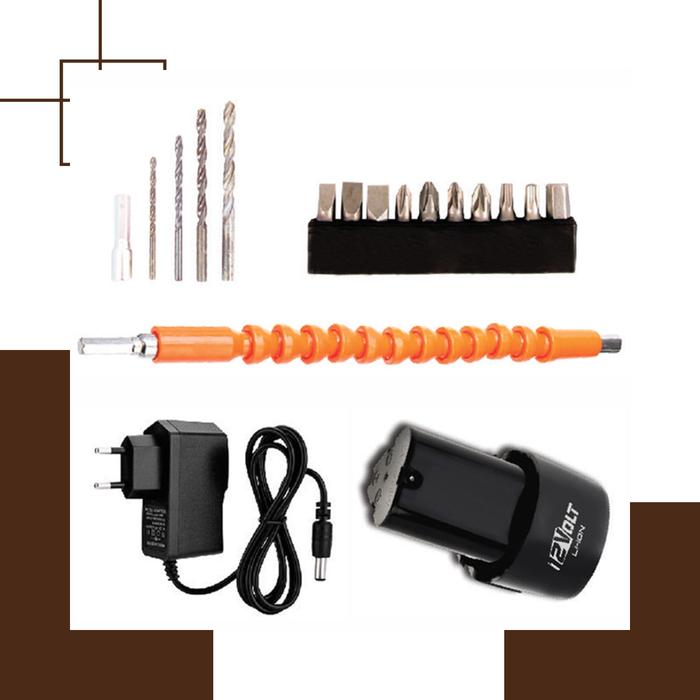 Kova 12V Cordless Drill Set Mesin Bor Tangan Tanpa Kabel