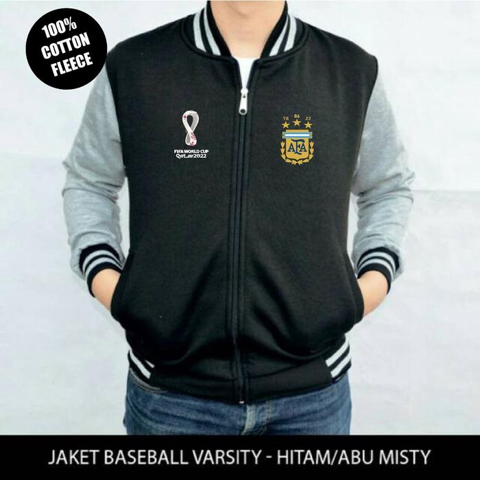 Jaket baseball / sweater pria / hoodie pria / over size / fleece asli / bahan tebal / Jaket varsity 
