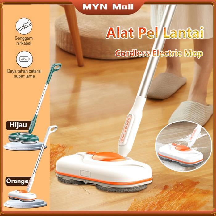 MYN Mall Alat Pel Lantai / Pel Listrik / Cordless Electric Mop / Alat Pel Elektrik / Listrik Alat Pe