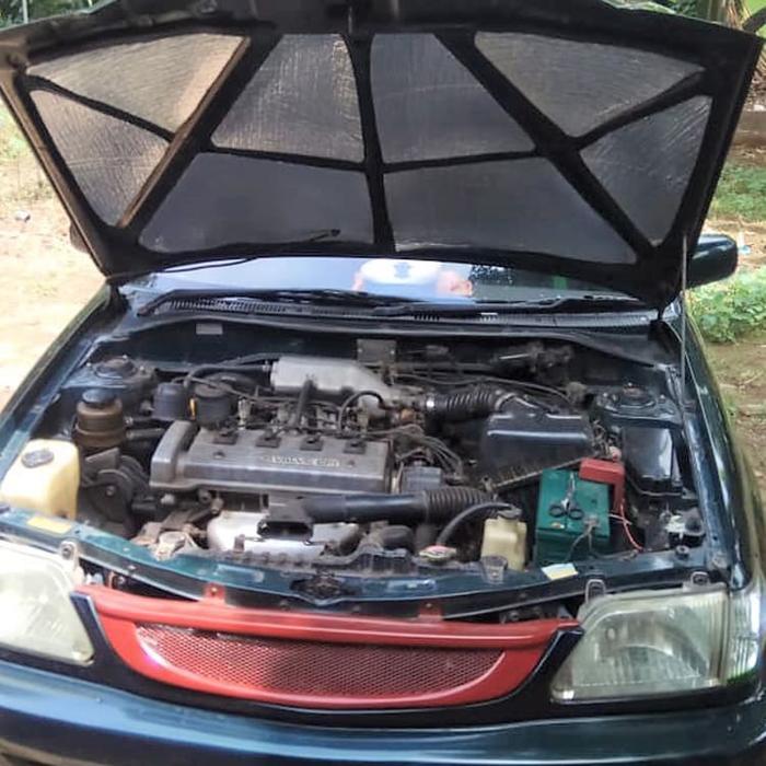 Peredam Mesin Mobil Soluna / Cutting Pola Peredam Panas Mobil