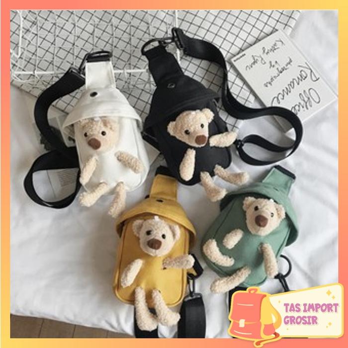 TAS IMPORT GROSIR - T5090 Tas Selempang Boneka Import / Waist Bag Boneka / Tas Pinggang Boneka Lucu