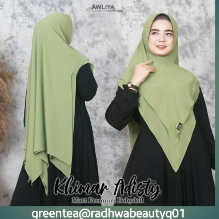 AHF - Khimar ADISTY 1 ORI AWLIYA HIJAB /ALIYAR COLLECTION cerutybabydoll JUMBO TERBARU