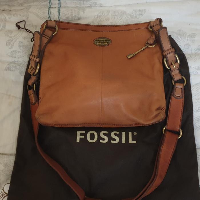 PRELOVED CROSSBODY BAG FOSSIL EXPLORER AUTHENTIC