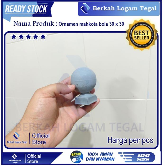 mahkota bola besi plat ornamen dan aksesoris pagar tralis balkon ranjang untuk hollow 30x30mm