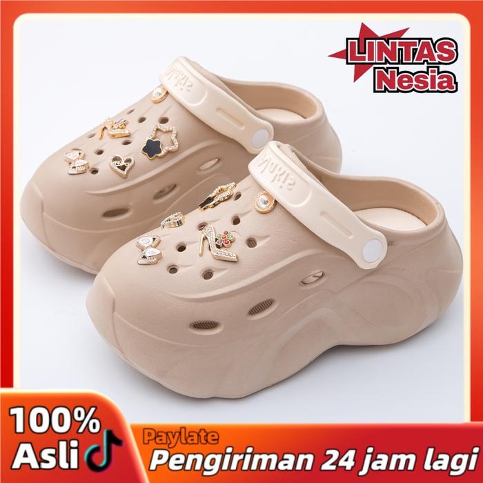 LintasNesia - Fashion Karet Sandal Wantia Dewasa Sandal Baim EVA Wanita Sandal Fuji Korea Sepatu Jel