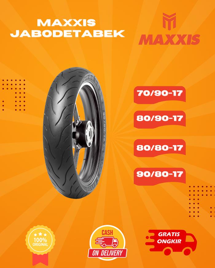 MAXXIS GREEN DEVIL RING 17 / BAN MAXXIS ( 70/90 - 80/90 - 80/80 - 90/80) BAN TUBELESS BAN LUAR / BAN