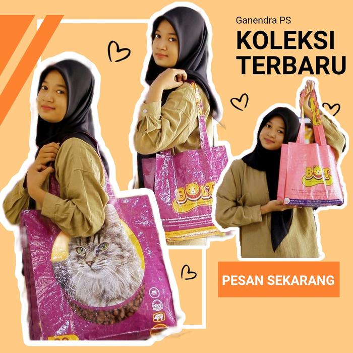 Bolt Tas Daur Ulang Excel Chester Felibite & CatChoize Plastik - Tas Belanja Karung Bolt