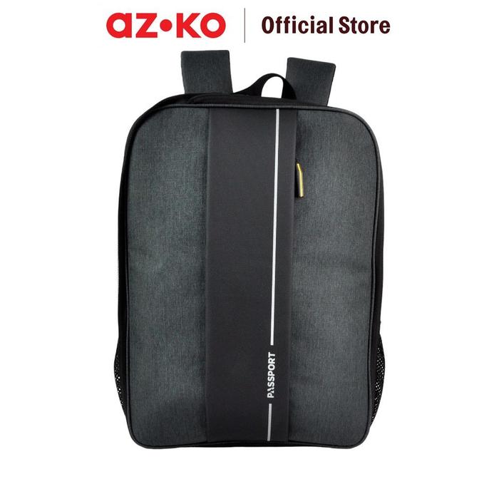 New AZKO Passport Filson Tas Ransel Extensible - Abu-Abu Adult Backpack Tas Punggung Dewasa Ransel G