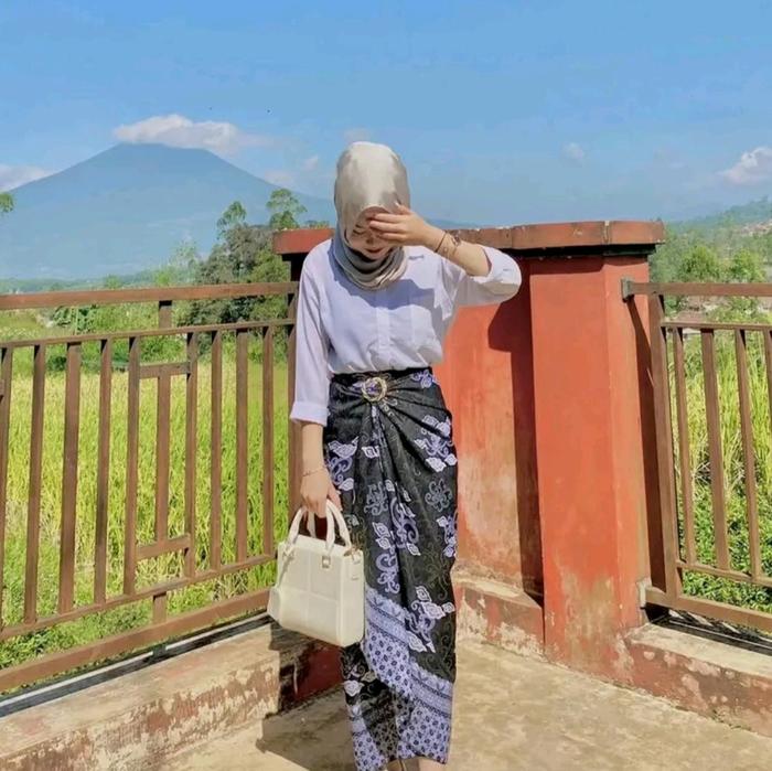 Rok Batik Lilit Lebar 150cm free ring Bawahan Wanita Motif Panjang Serut Dewasa Hitam Kebaya Semi Si