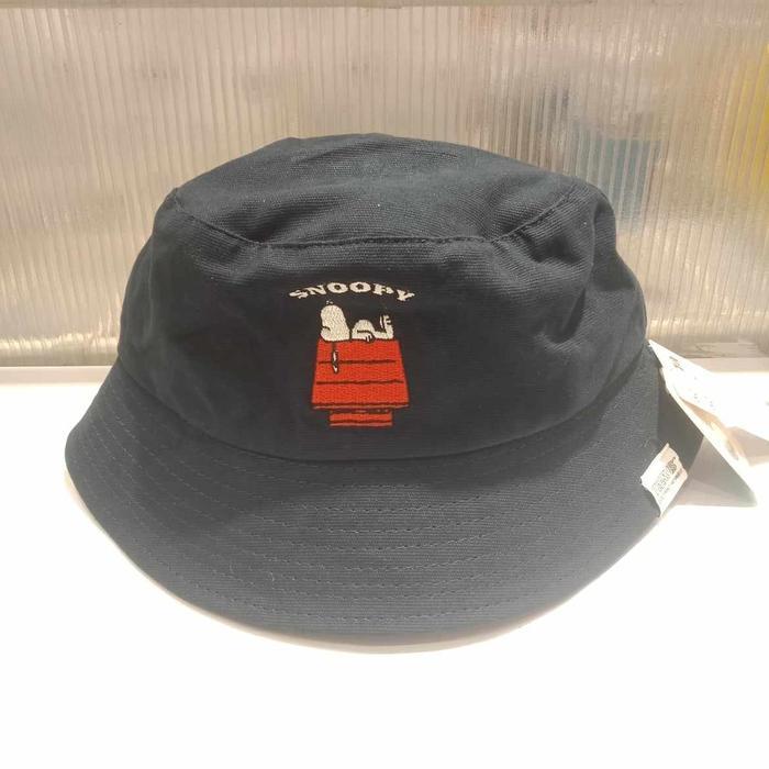 Ready- Topi Bucket Lucu Miniso Snoopy Summer Travel Collection Bucket Hat #Gratisongkir