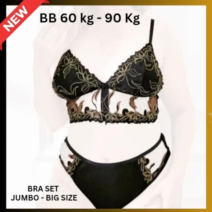 Lingerie Sexy Bra Set BIG SIZE JUMBO BESAR XL-4XL Premium