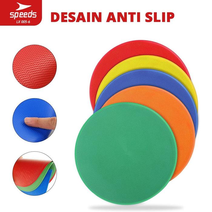 SPEEDS Flat Disc Marker 1 set Penanda Sepak Bola Skate Futsal Olahraga Futsal Agility Training 005-6
