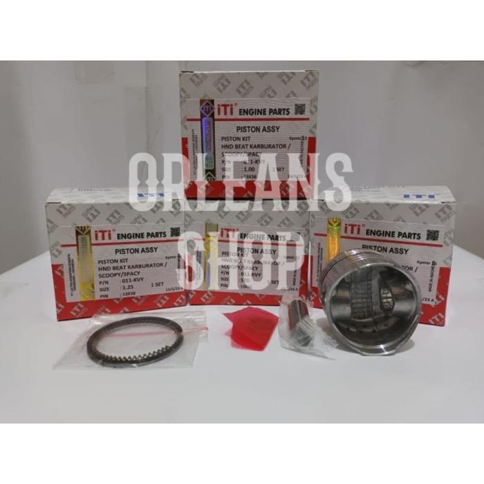 GOJEK PISTON KIT KVY BEAT KARBU SCOOPY SPACY KARBU ITI SEHER KIT