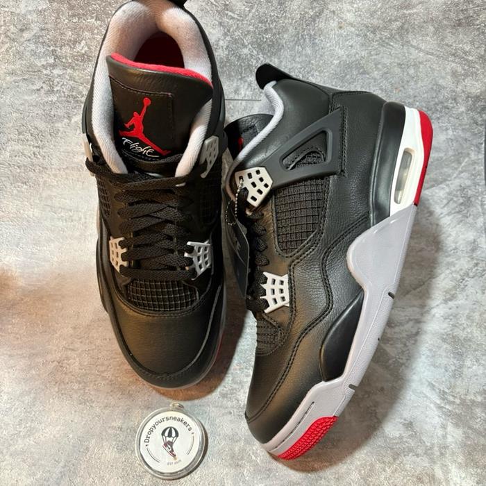 Nike Air Jordan Retro 4 Bred Reimagined (100% Original Authentic Resmi)