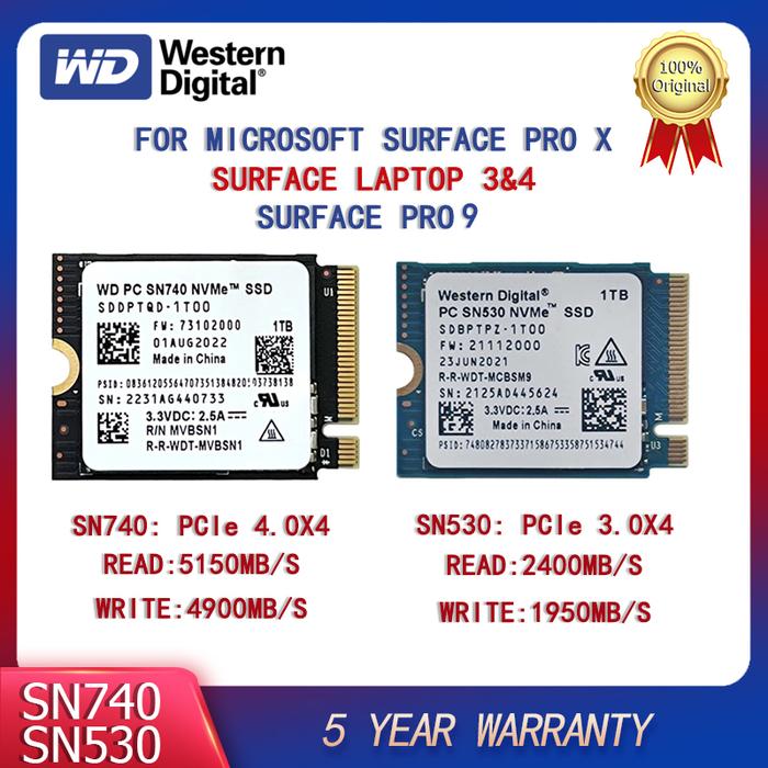 WD SN740 1TB NVMe SSD M.2 2230 PCIe 4.0