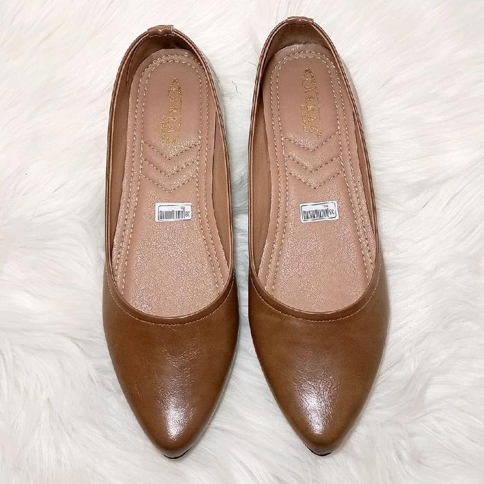 FARRAZ LY-03 Sepatu Wanita Flatshoes Bahan Kulit Sintetis Sole Rubber Nyaman Awet Kualitas Tinggi 10