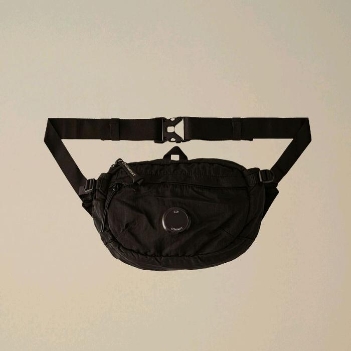 C.P COMPANY - C.P COMPANY NYLON B LENS WAIST BAG - BLACK
