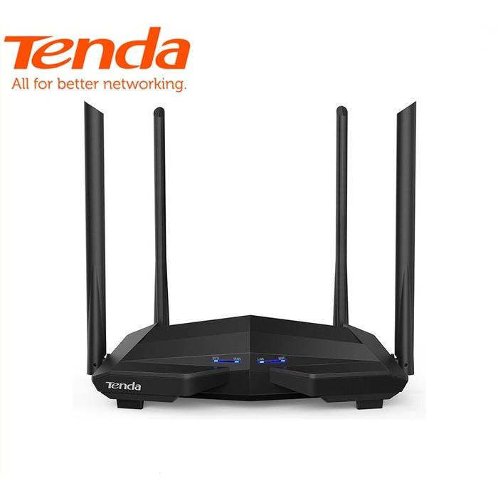Tenda AC10 Wireless Router AC1200 Dual Band Gigabit MU-MIMO Hitam