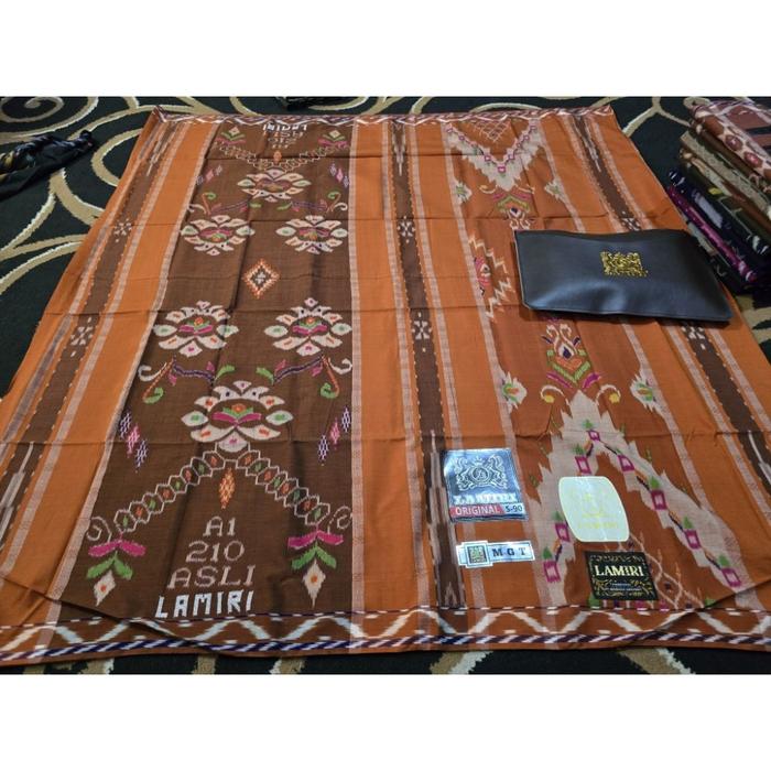 PROMO TERMURAH!!! [RAMADHAN BIG SALE] SARUNG LAMIRI SONGKET MGT S90 LIRIS SUTRA A1 210 ASLI COD TERM