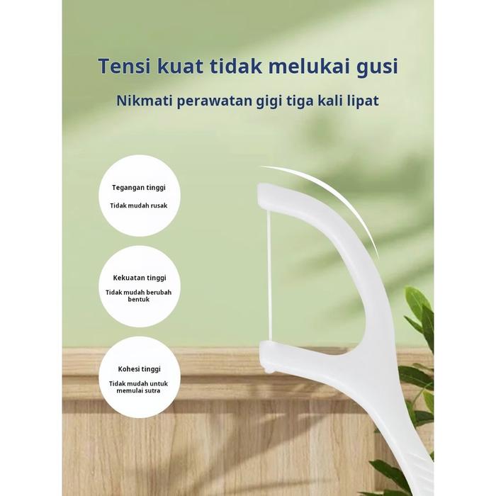 Tusuk gigi ultra-halus tusuk gigi rumah tangga paket keluarga ultra-halus 50 buah tusuk gigi tusuk g