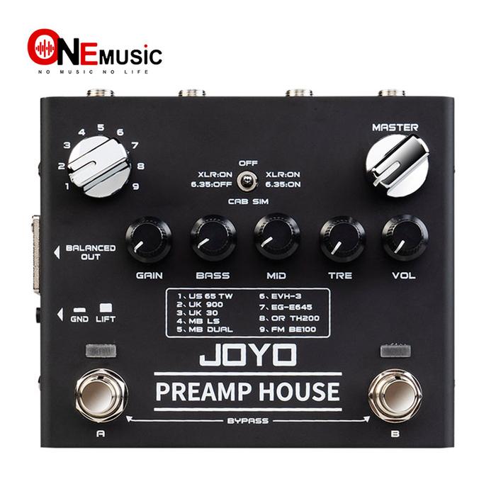JOYO R-15 Preamp House Multi Effect Pedal, 18 Tones & 9 AMPs Preamp