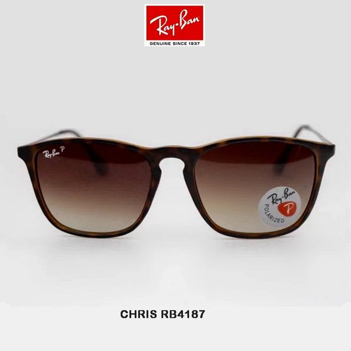 Kacamata rayban chris rb4187 tortoise