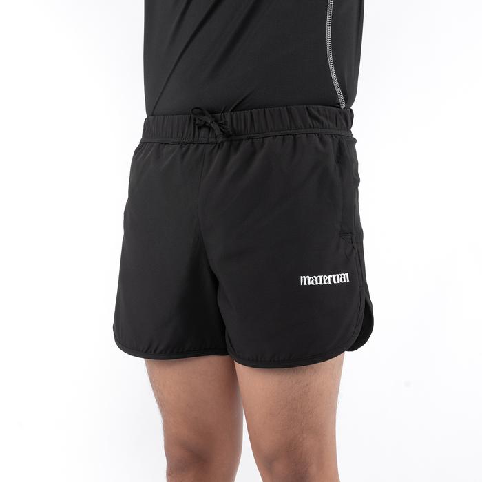 CELANA PENDEK BOARDSHORT RUNNING PRIA WANITA HITAM ORIGINAL MATERNAL DISASTER | LARVE