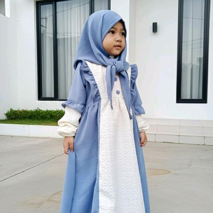 Gamis Anak set hijab nariyah premium Muslim