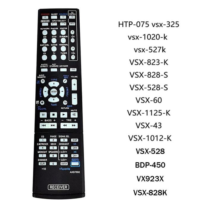 AXD7692 AV Remote For Pioneer AV Receiver Remote Control VSX-823