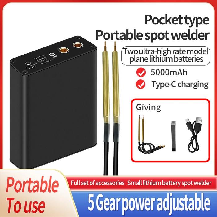 Battery Spot Welder Five Power Adjustable Pocket Portable Spot Welder