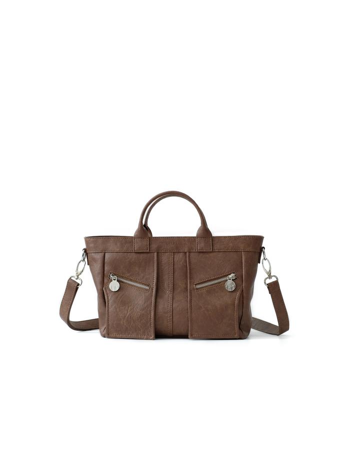 MINI DERRIERE Scipaprock Sling Bag Brown Synthetic Leather