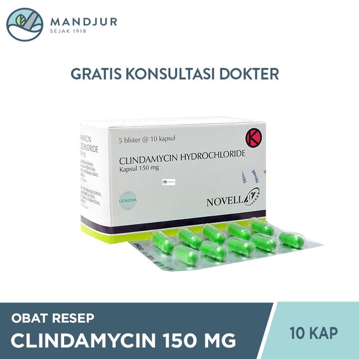 Clindamycin Novell 150 mg Strip 10 Kapsul