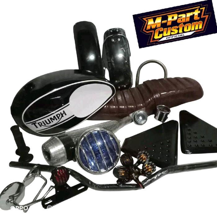 Motor [GM] PAKET JAPSTYLE LENGKAP PNP TIGER MEGAPRO THUNDER GL CB SCORPIO MOTOR CUSTOM Tangki motor 