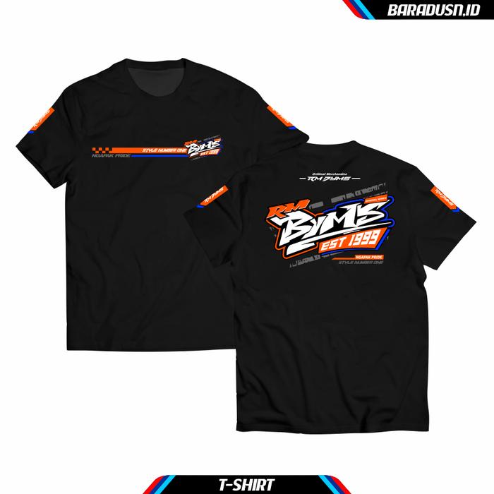 Kaos Tru RM Banyumas VOL.3 Kaos Tru Pria nita Katun Combed 24s ~Free Sti er - HITAM, M
