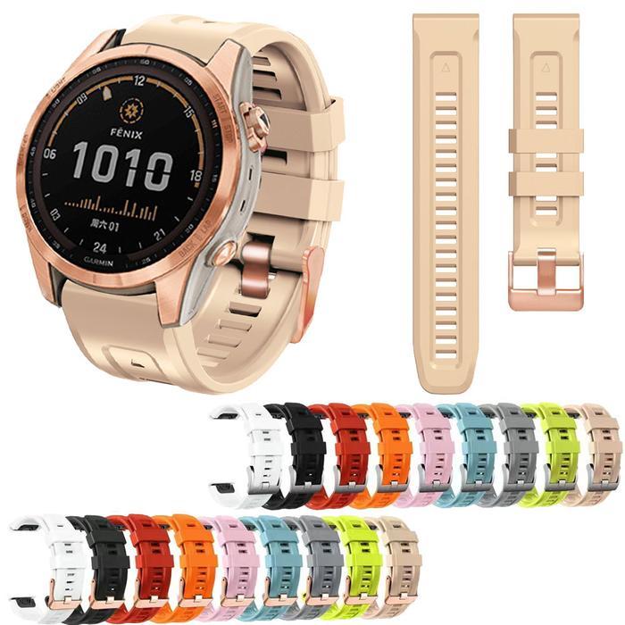 Watch Strap For Garmin Fenix 7S 6S 5S Silicone Wrist Band Bracelet Smartwatch Watchband Fenix 7S 6S