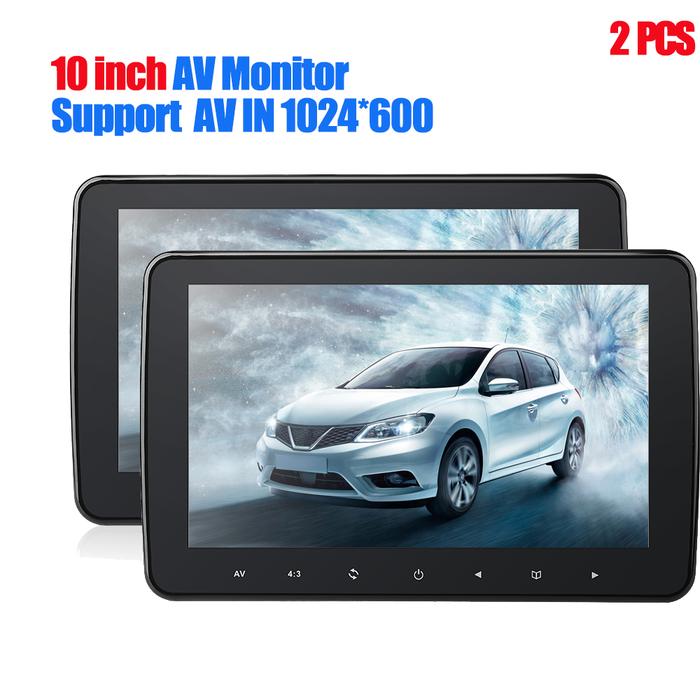 1024x600 With Hd Radio Av Monitor Car Radio Player 10 Inch Tft Digital Lcd Screen Car Headrest Playe