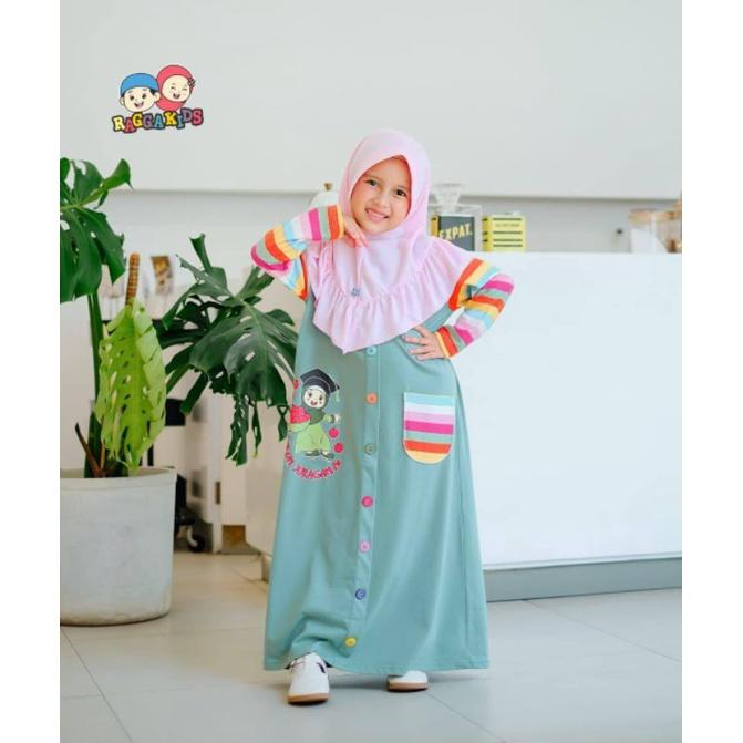Gamis Raggakids RG 61 gamis kaos kaos anak gamis anak kaos abaya kaos gamis daily