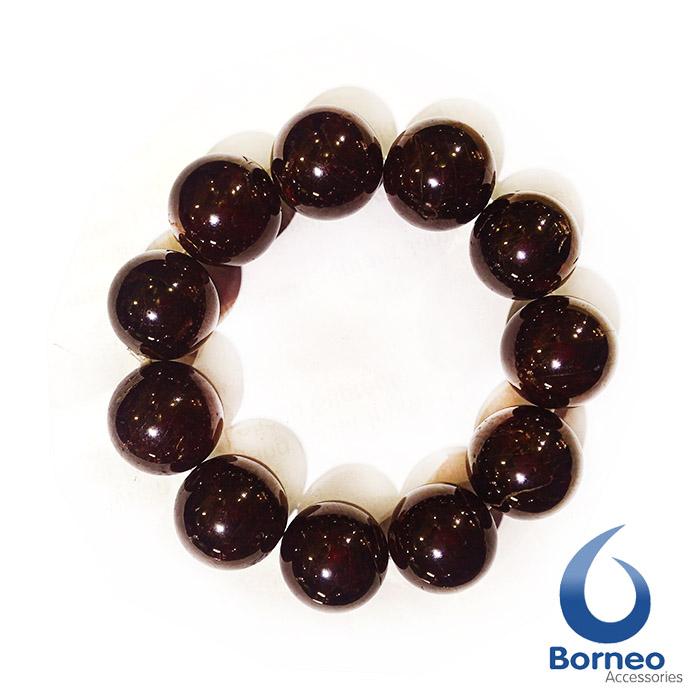 Gelang Batu Red Garnet Jumbo 16mm