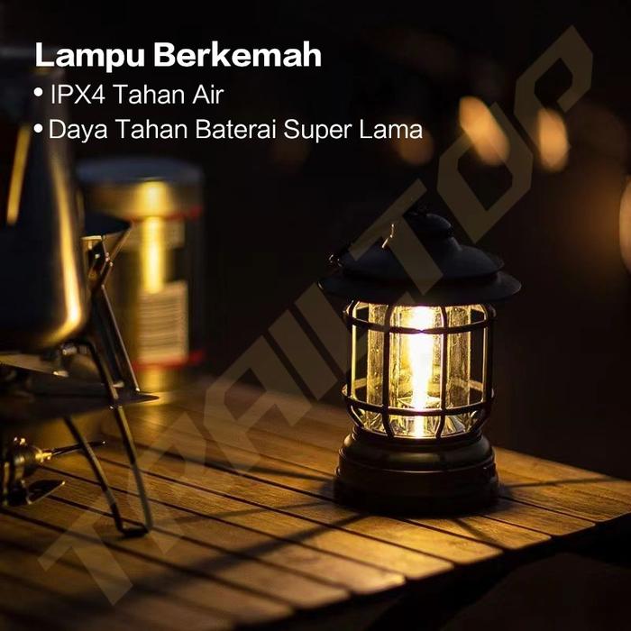[READY] TrailTop Lampu Camping Lampu Lentera Lampu LED Baterai Lampu Tenda Camping LED Emergency