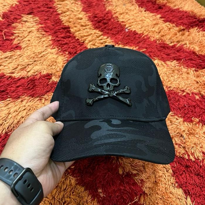 topi philipp plein red trucker atau jaring jaring