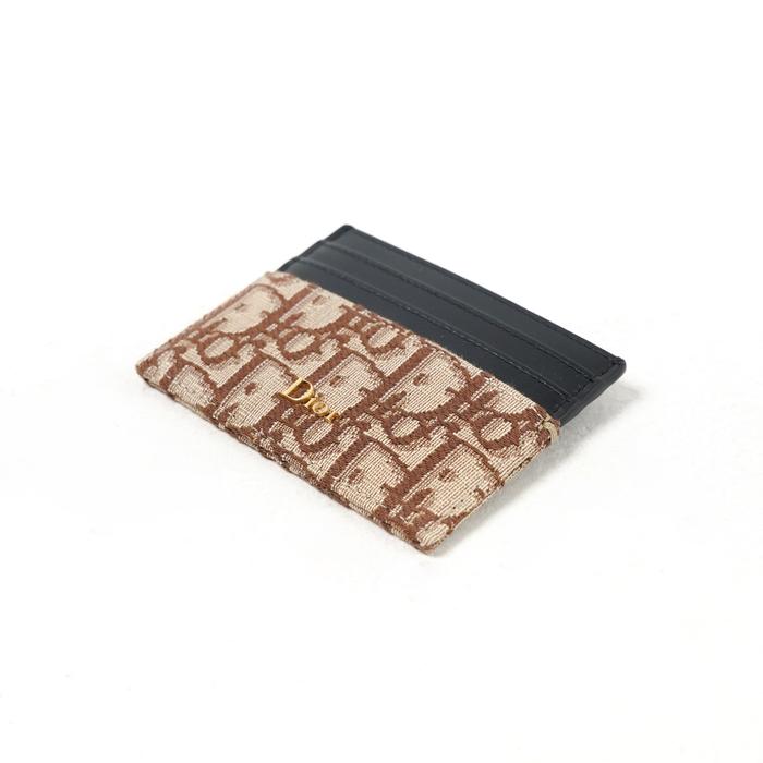 Dompet CHRISTIAN DIOR OBLIQUE BROWN CARD HOLDER 100% ORIGINAL