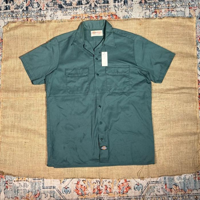 Dickies Workshirt Size L Green Hunter