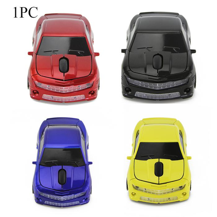 2.4GHz Mouse Car Shape Optical Computer Laptop Plastic 3 Keys Home