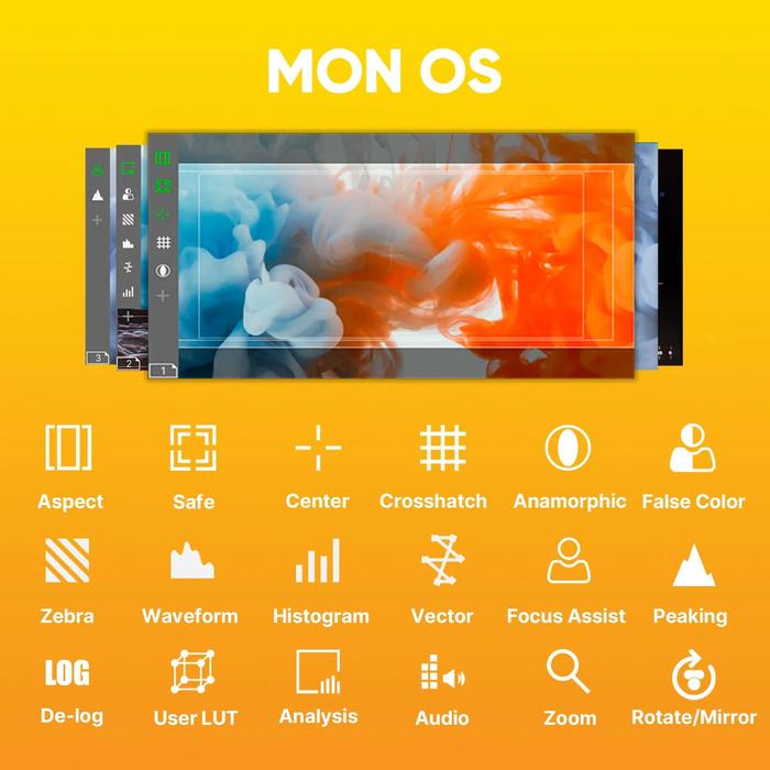 Osee T5+ 5.5 Inch 1000nits 4K 4K HDMI-compatible DSLR Camera Field Monitor with 3D LUT HDR Wide Colo